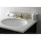 Kingston Brass KS4467KL Widespread Bathroom Faucet with Brass Pop-Up, Brushed Brass KS4467KL - alternate 3